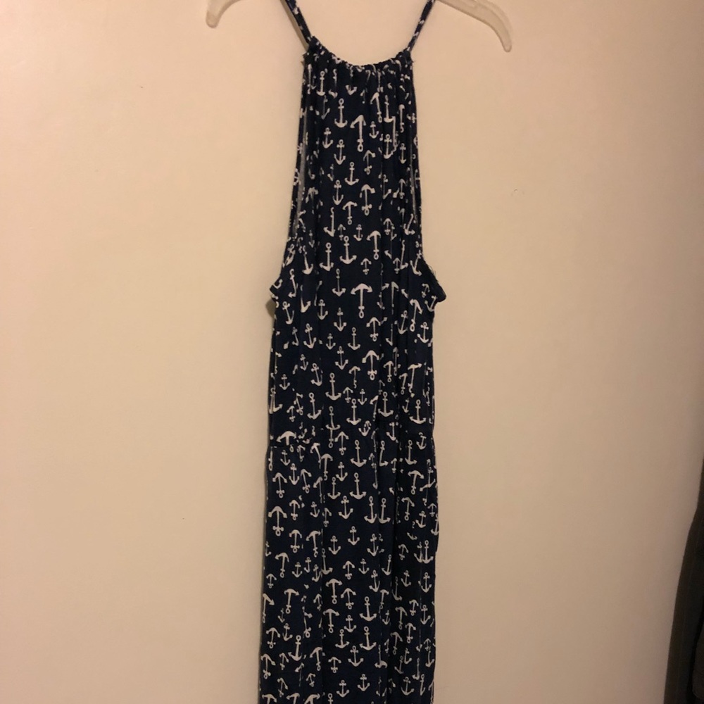 Cute jersey dress with anchor print